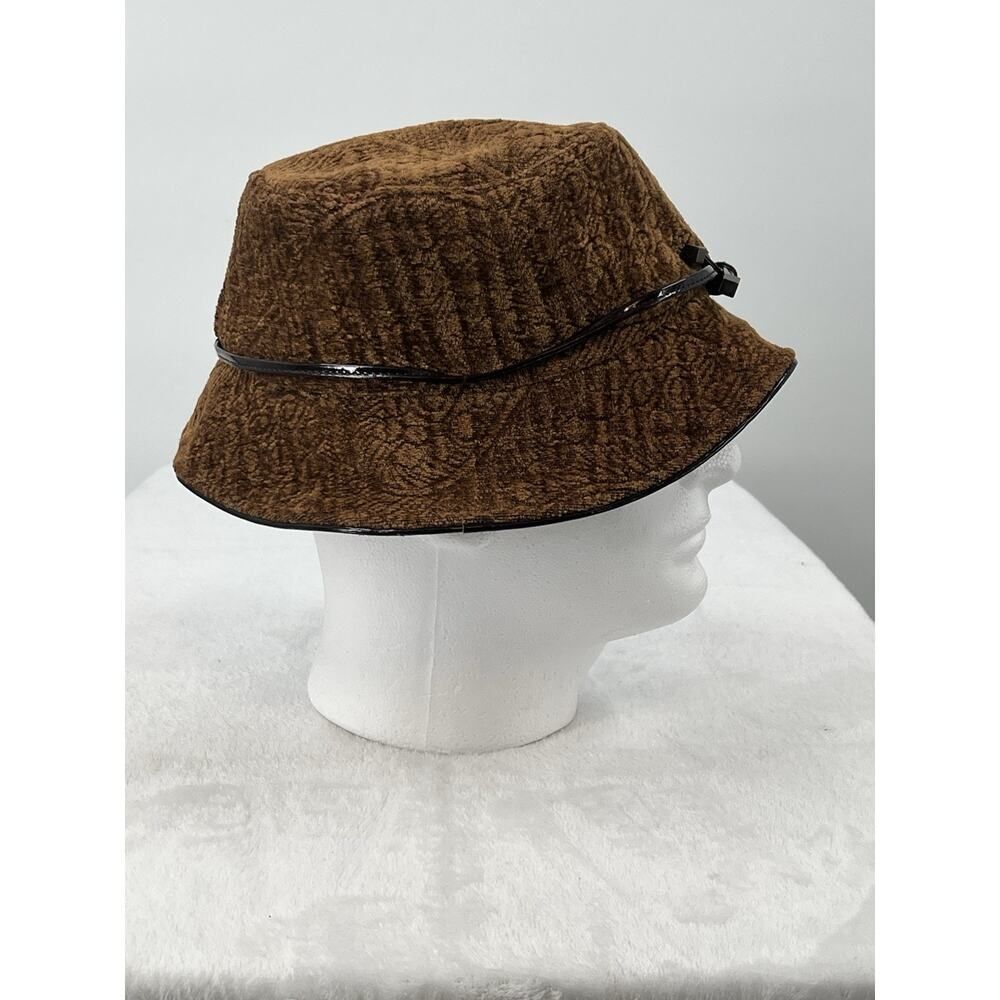 Vtg Y2K Nine West Textured Bucket Hat